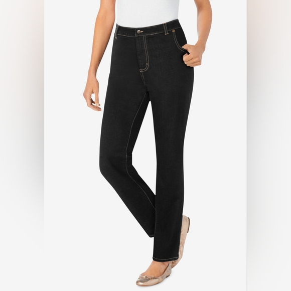 Denim - Woman Within Women's Plus Size Denim Jean- Midnight